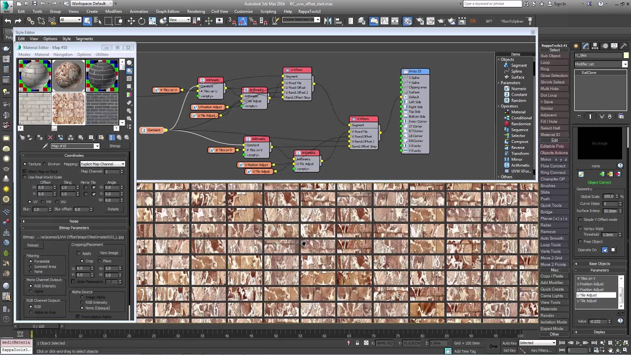 TUTORIAL: Mapping Tiles and Bricks with RailClone (advanced)