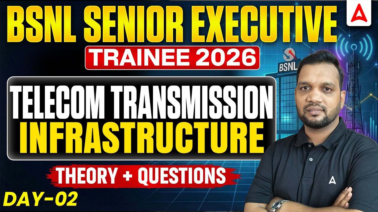BSNL Senior Executive Trainee 2026 | Telecom Transmission Infrastructure | Theory + Questions #2