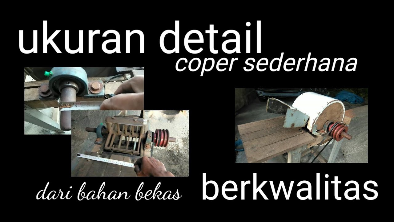 buat mesin  PENCACAH RUMPUT dari DINAMO MESIN CUCI