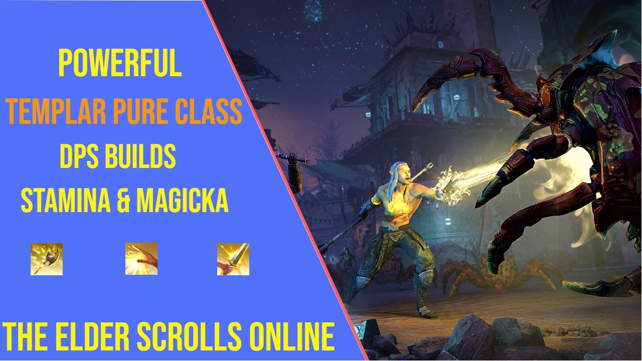 Best Templar Pure Class DPS Build for ESO Update 50 - Stamina & Magicka Setup!