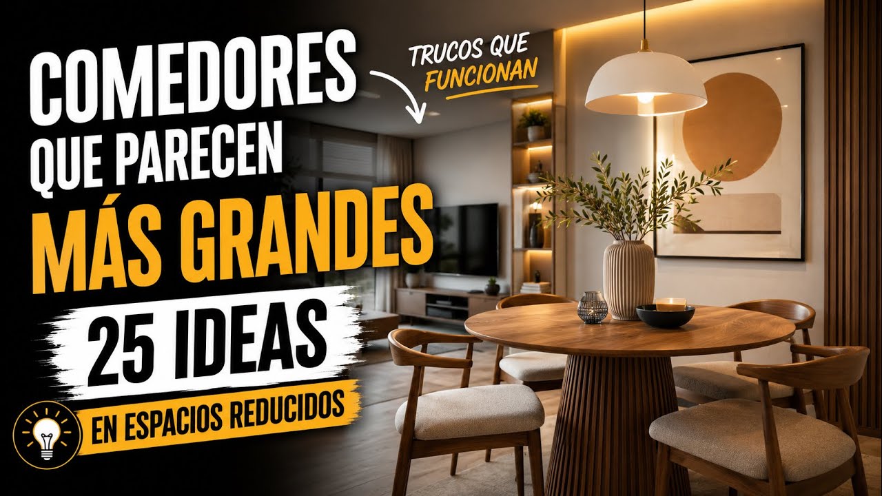 Cómo Crear un Comedor Hermoso en Espacios Reducidos - 25 Ideas de Decoración que Te Inspirarán