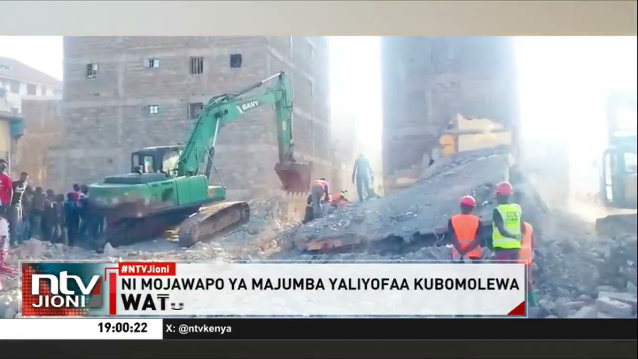 Nairobi: Watu wanne waaga dunia baada ya jumba lenye ghorofa tano kuporomoka