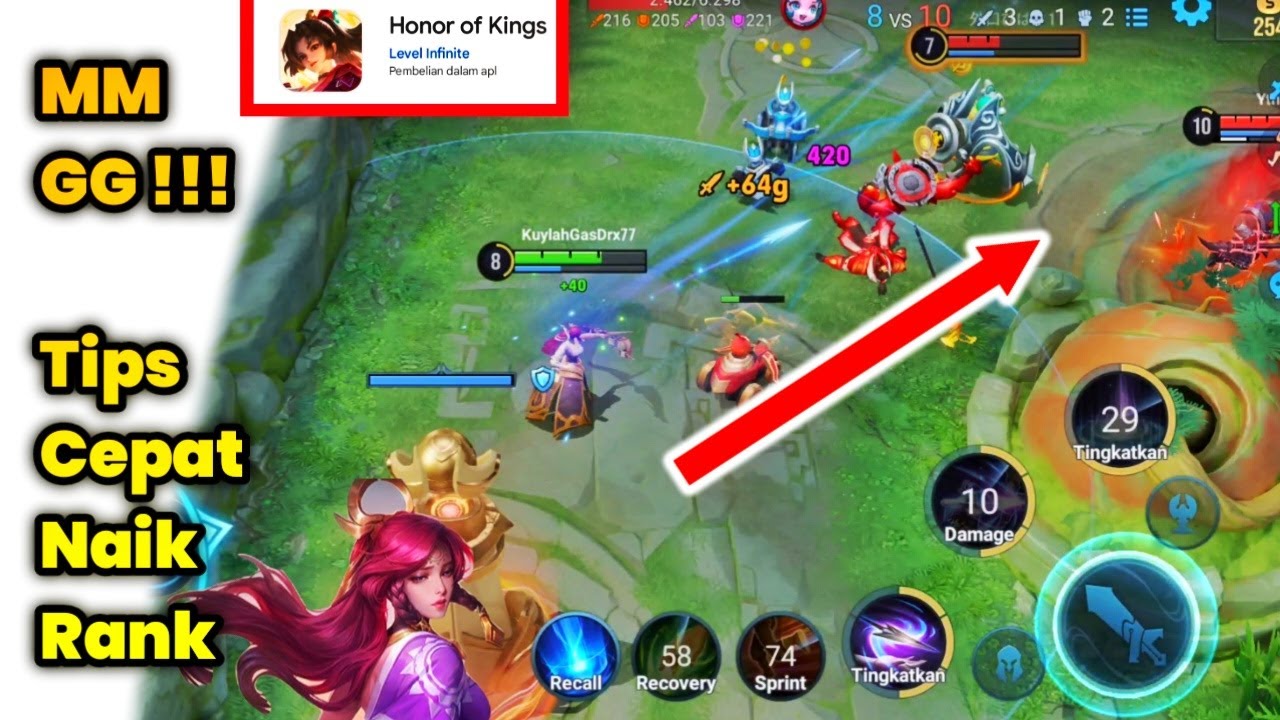 Cara Cepat Naik Rank Di Honor Of Kings Mobile ! Cukup Pakai Hero Garo Damage Nya Gak Ngotak