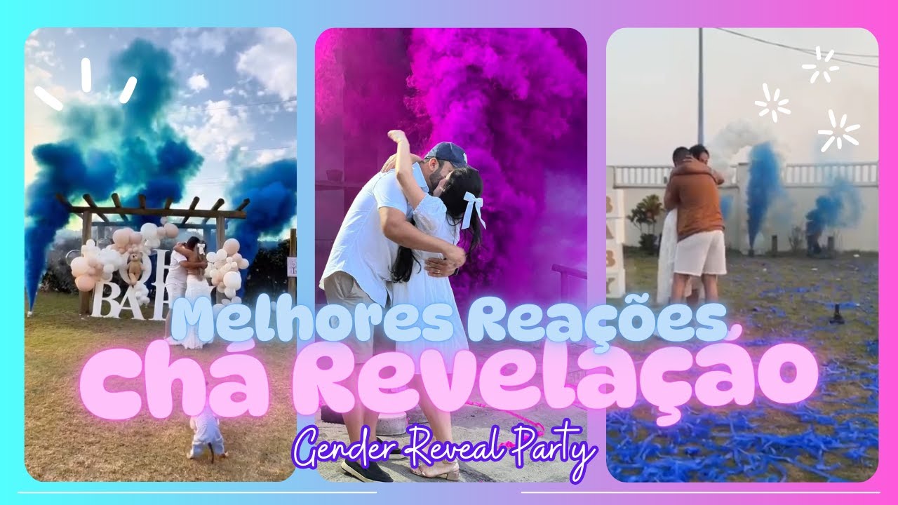 As reações MAIS VIRALIZADAS de Chás Revelação!😱😍 (Best Gender Reveal Reactions Compilation)