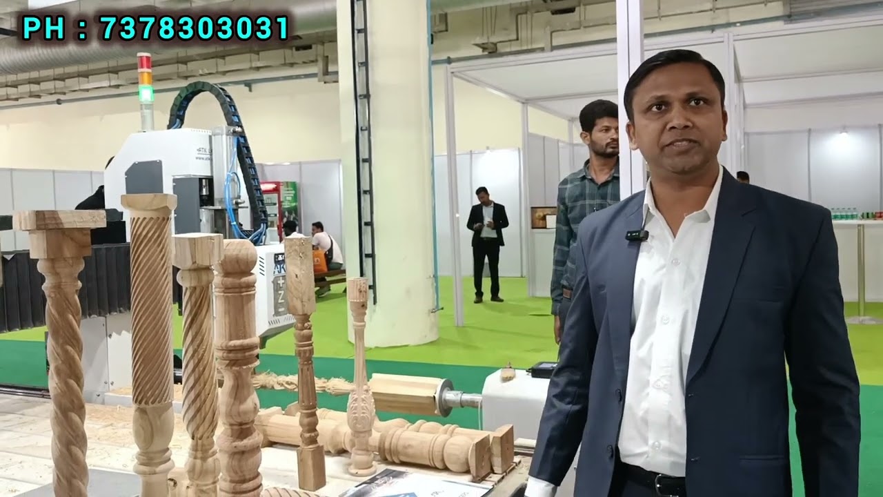 INDIAWOOD EXPO | CNC WOOD ROUTER | EXHIBITION | ATK LASERS PUNE 7378303031