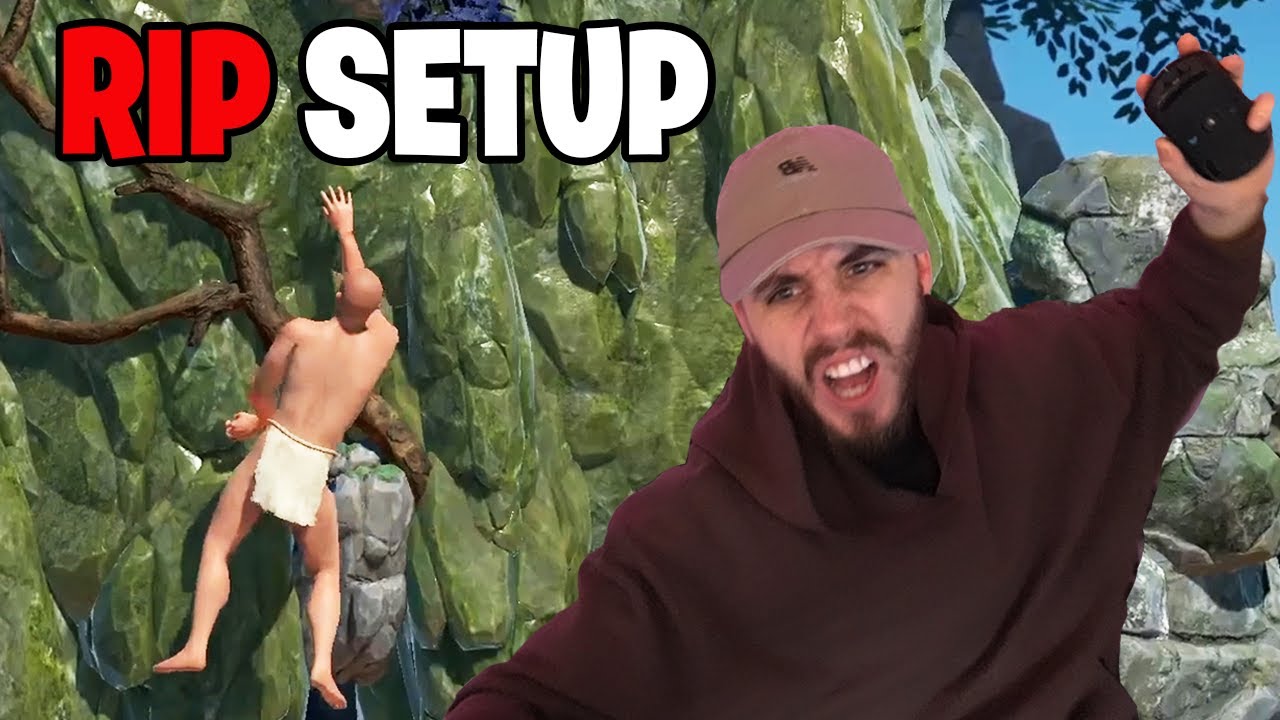 THIS GAME MADE ME BREAK MY SETUP | A Difficult Game About Climbing
