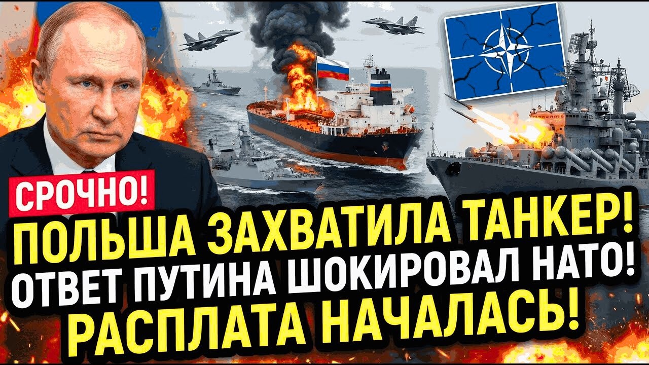 ПОЛЬША ЗАХВАТИЛА РУССКИЙ ТАНКЕР И РАСПЛАТИЛАСЬ! Ответ России шокировал НАТО.