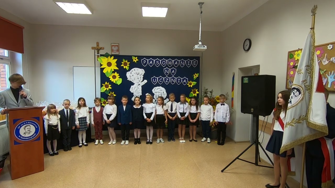 Pasowanie na ucznia - klasa 1a, SP Sulmierzyce 13.10.2023