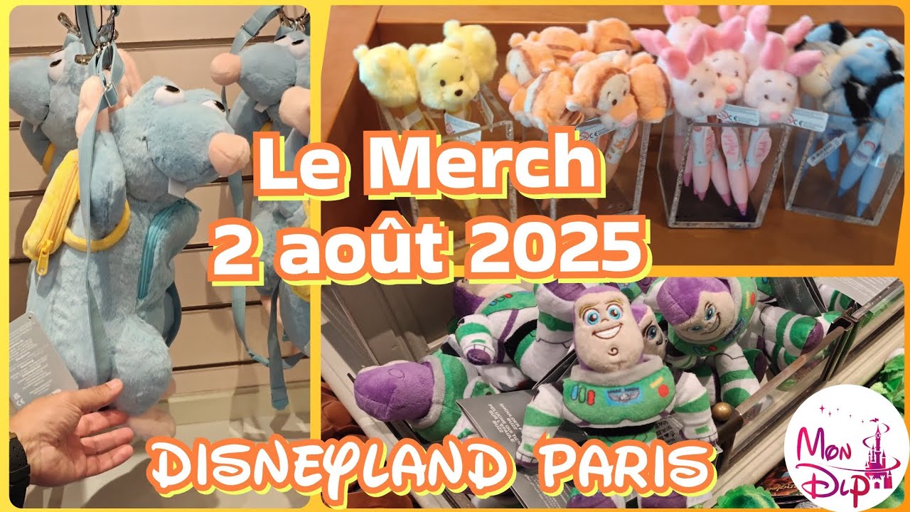 Les nouveaux produits dans les boutiques Disneyland Paris dans ce merch du 2 août 2025