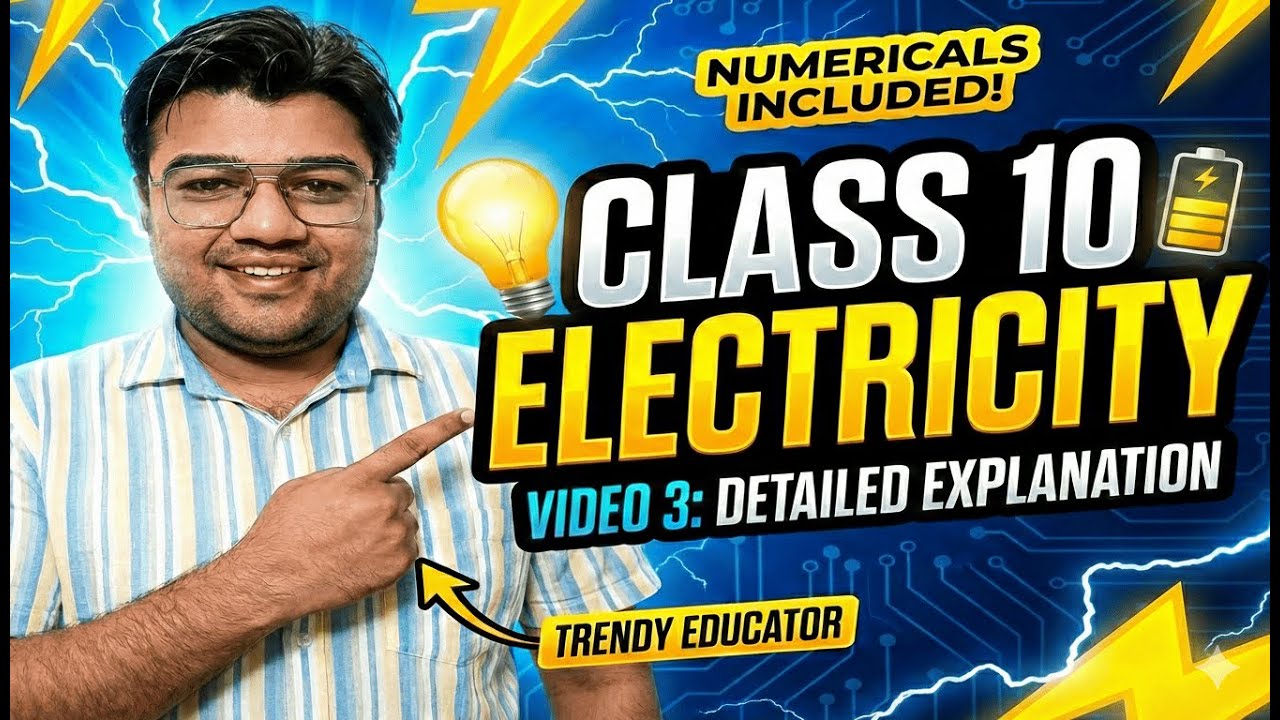 Electricity Class 10 | Combination of Resistances & Joule’s Law | Numericals | Part-3