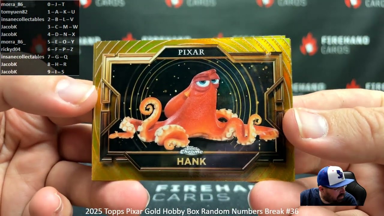 2/2/2026 2025 Topps Pixar Gold Hobby Box Random Numbers Break #36