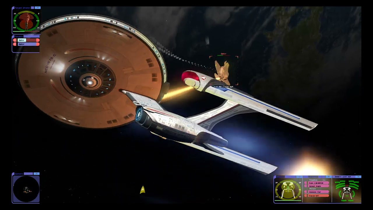 Star Trek Bridge Commander Remastered | New Ship | U.S.S. Exeter vs. Cardassian Attack Force
