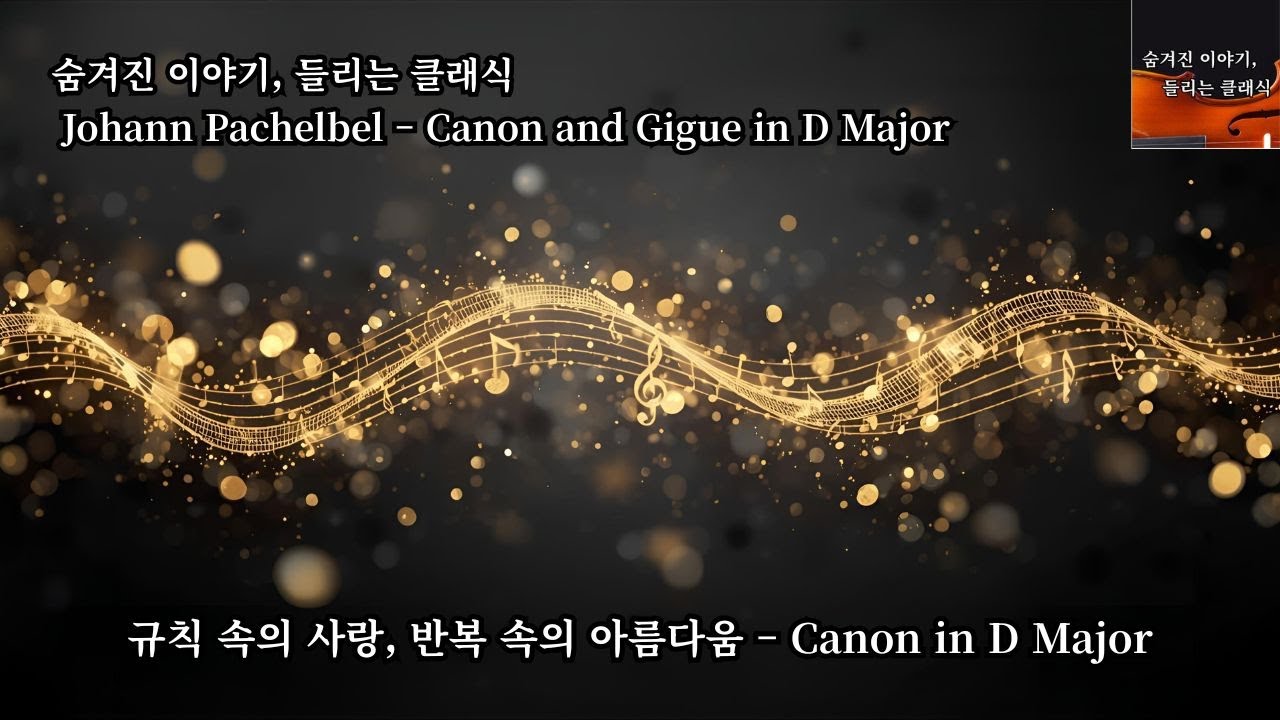 요한 파헬벨(Johann Pachelbel)의 ‘Canon in D Major’ / '질서 속의 사랑, 반복 속의 영원함'