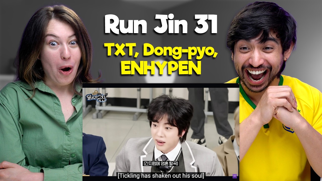 Run Jin EP.31 ft. TXT, Dongpyo & ENHYPEN | Game Master Showdown 1 Reaction!