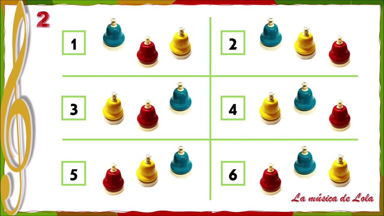 JUEGO MELÓDICO CON CAMPANAS   DO MI SOL   NIVEL1