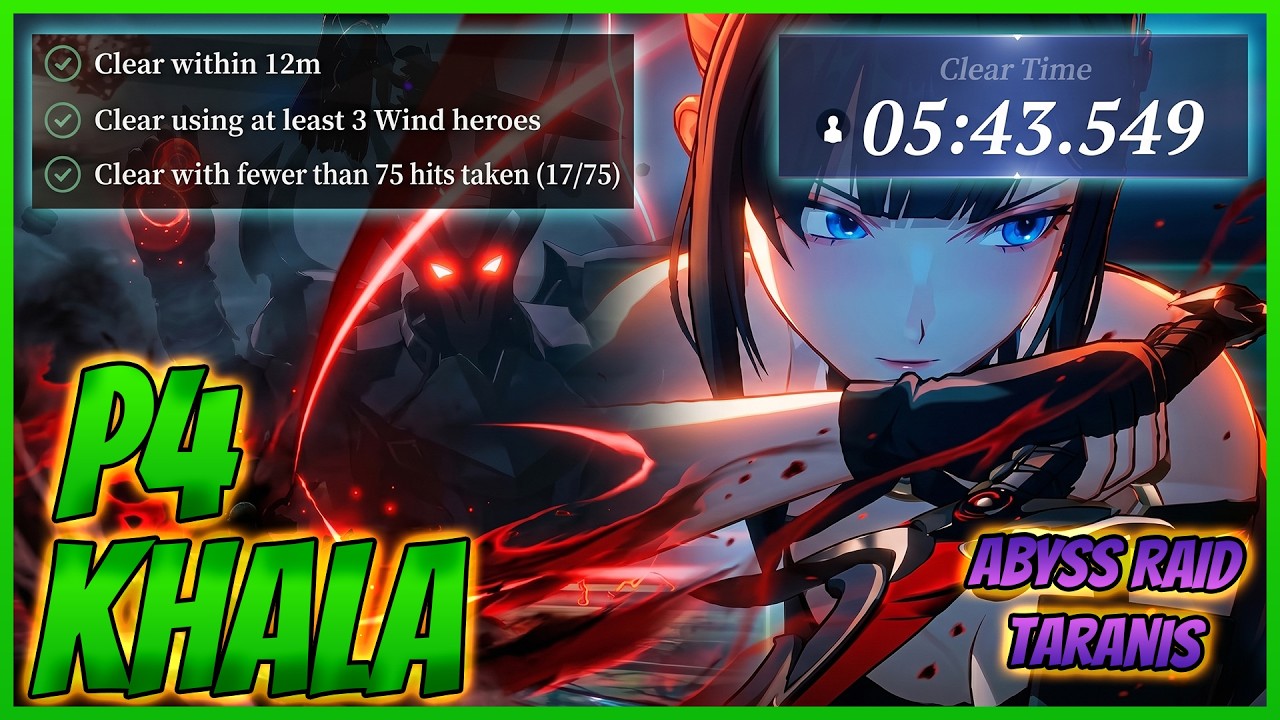 P4 KHALA 🐱&zwj;👤 3 PLEDGES ABYSS RAID TARANIS | 7DS: Origin