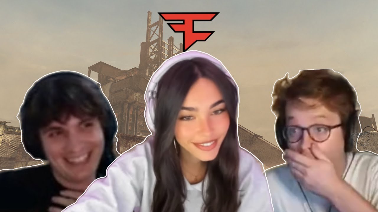 Nick and Alex trickshot with Madison Beer