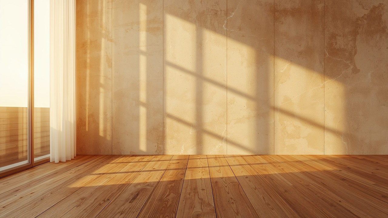 Golden Stone Wall Sunlight – Calm Minimal Living Frame for Relaxation, Focus & Sleep | 4K 8 Hours