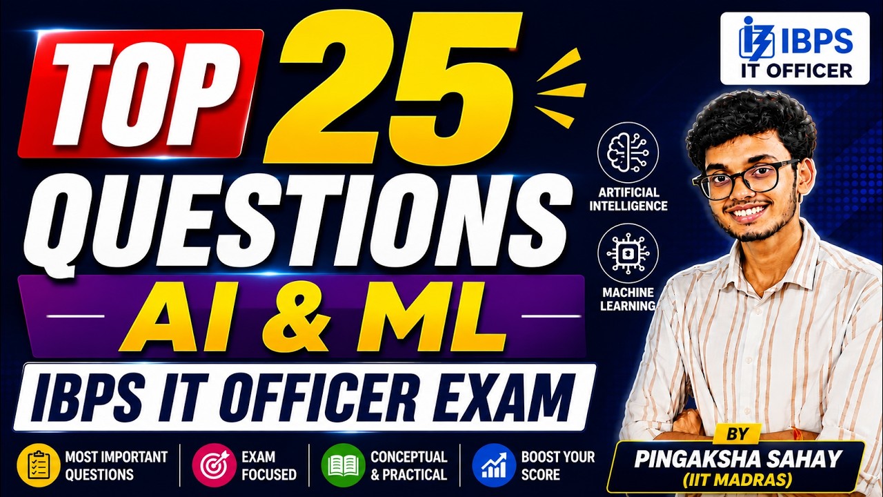 Топ-25 вопросов по ИИ и машинному обучению | Экзамен IBPS IT Officer | Самые важные вопросы