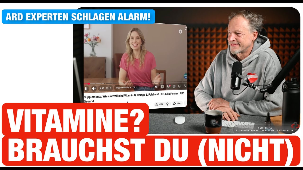 ARD GESUND? Wie sinnvoll sind Vitanmin D, Omega 3 und Co? Mein Einwurf zu Dr. Julia Fischer