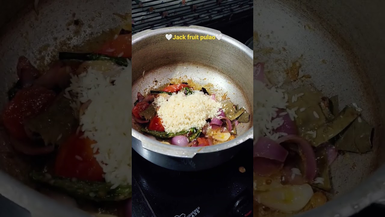 jack fruit pulao✨#shortvideo #music #food #trending #cooking #recipe #shorts#pulaorecipe