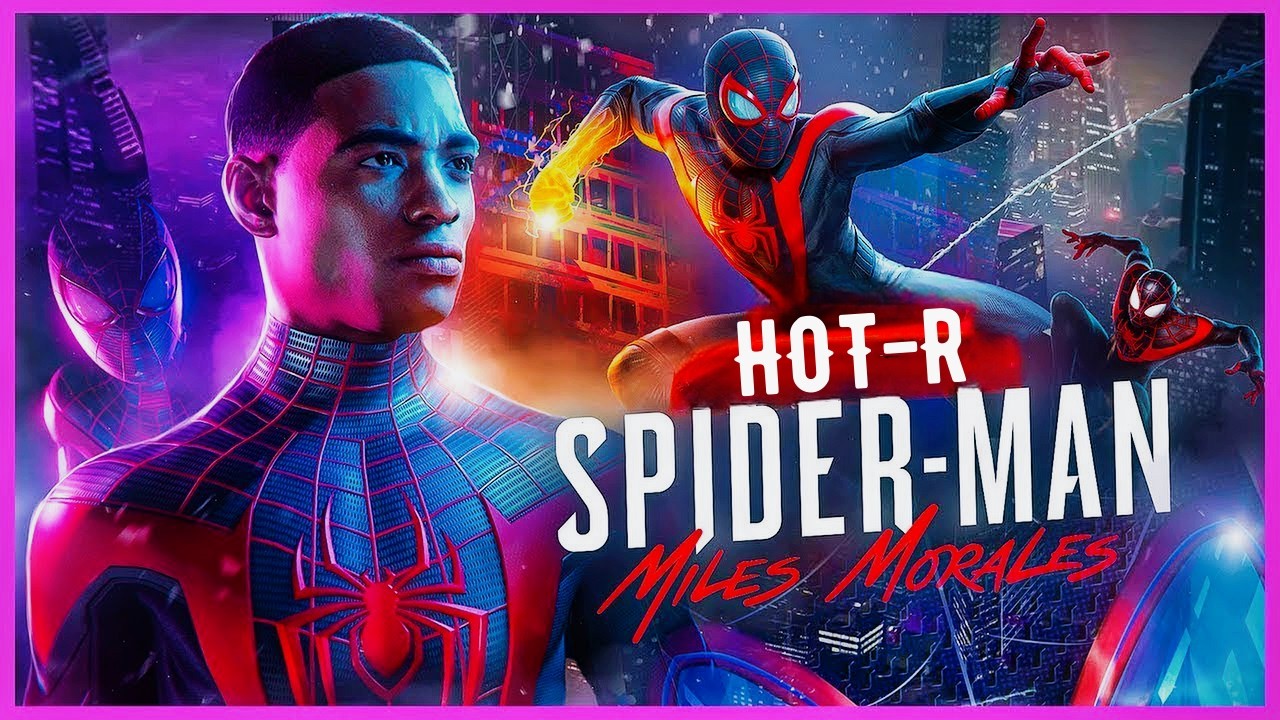 ✅Spider-Man: Miles Morales: не стандартный челапук-идет по улице и жонглирует врагами заходи смотри)