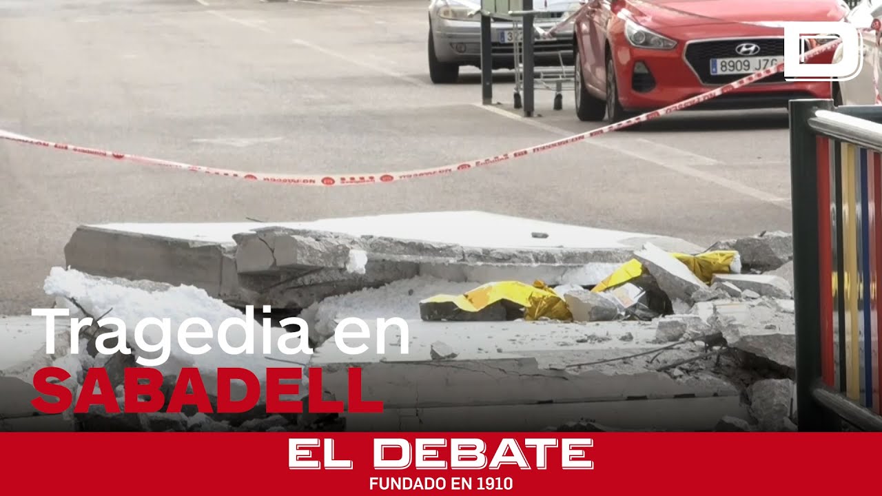 Muere un hombre al caerle encima una placa de hormigón en Sabadell