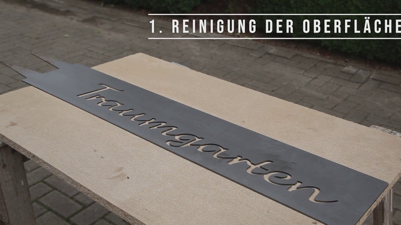Stahl k&uuml;nstlich rosten lassen in wenigen Minuten. Kaum zu glauben!