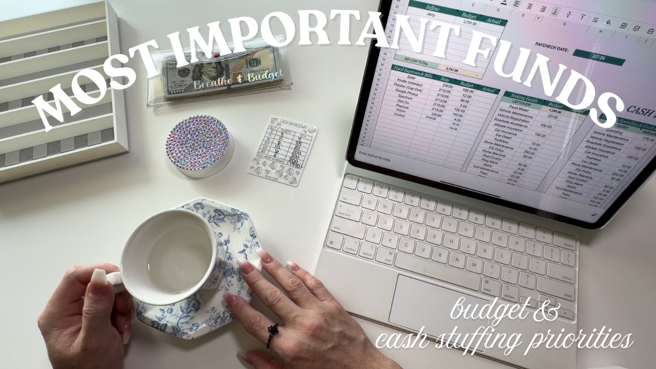 Cash Stuffing My Top Sinking Funds | Paycheck 2 Budget