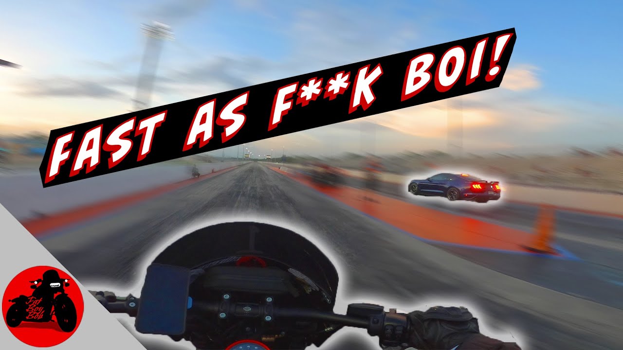 How Fast Is The Fat Bob? | My First Time Drag Racing