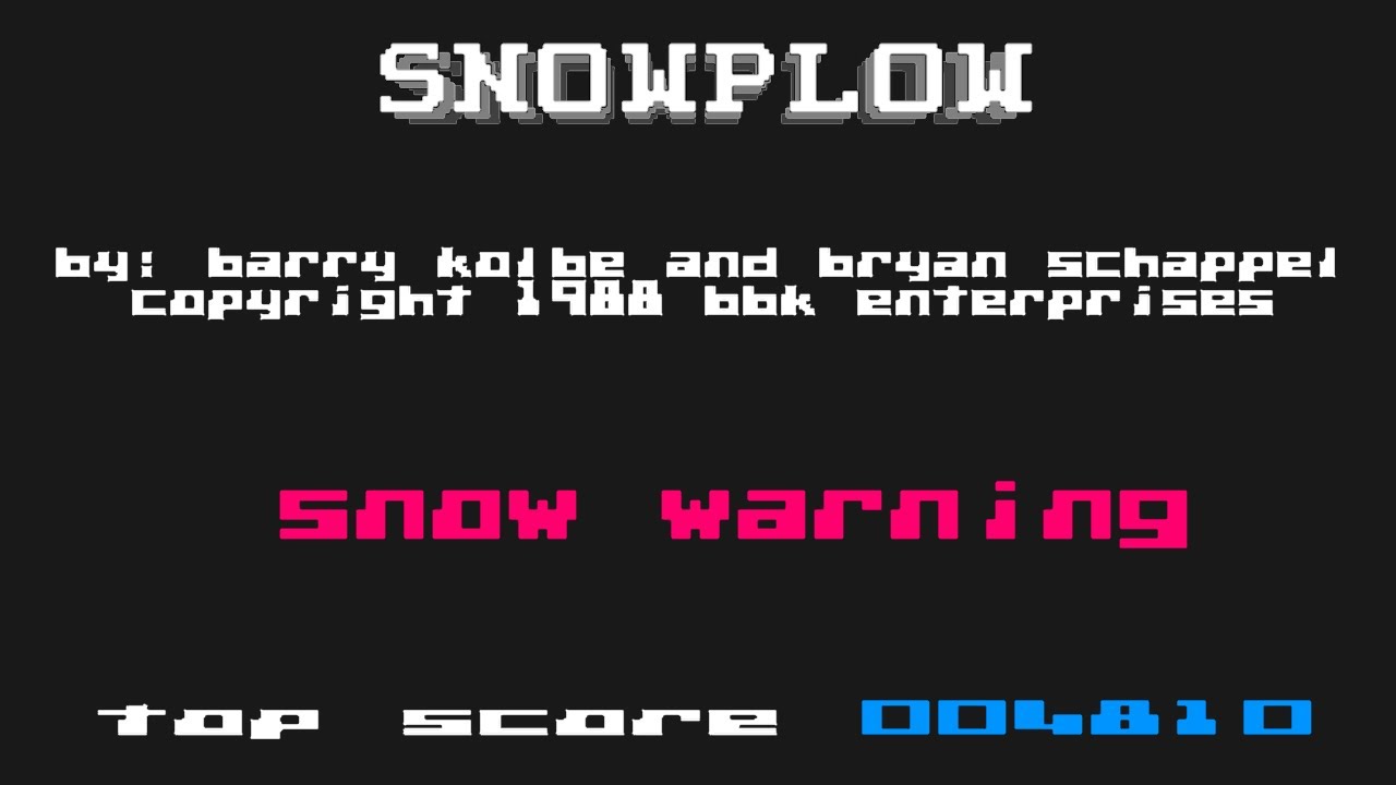 Snowplow: Complete playthrough