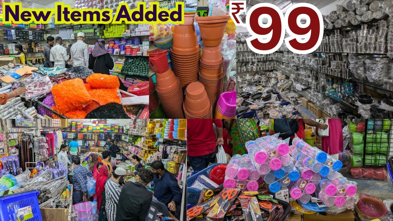 Begum Bazar @99 Store New Items Added Buy Any Item Only For ₹99 Plastic & Steel Home Appliances