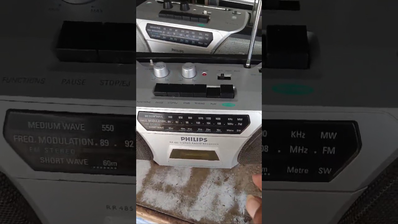 Philips RR485 Stereo Radio Cassette Tape Recorder 👉📱7742853435 #philips #sony #national #tape #radio