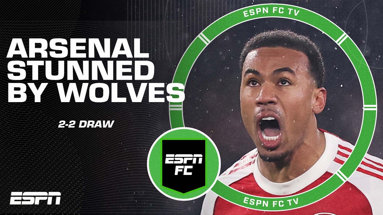 ‘Starting to CRUMBLE!?’ Arsenal drop more points in late Premier League draw vs. Wolves | ESPN FC