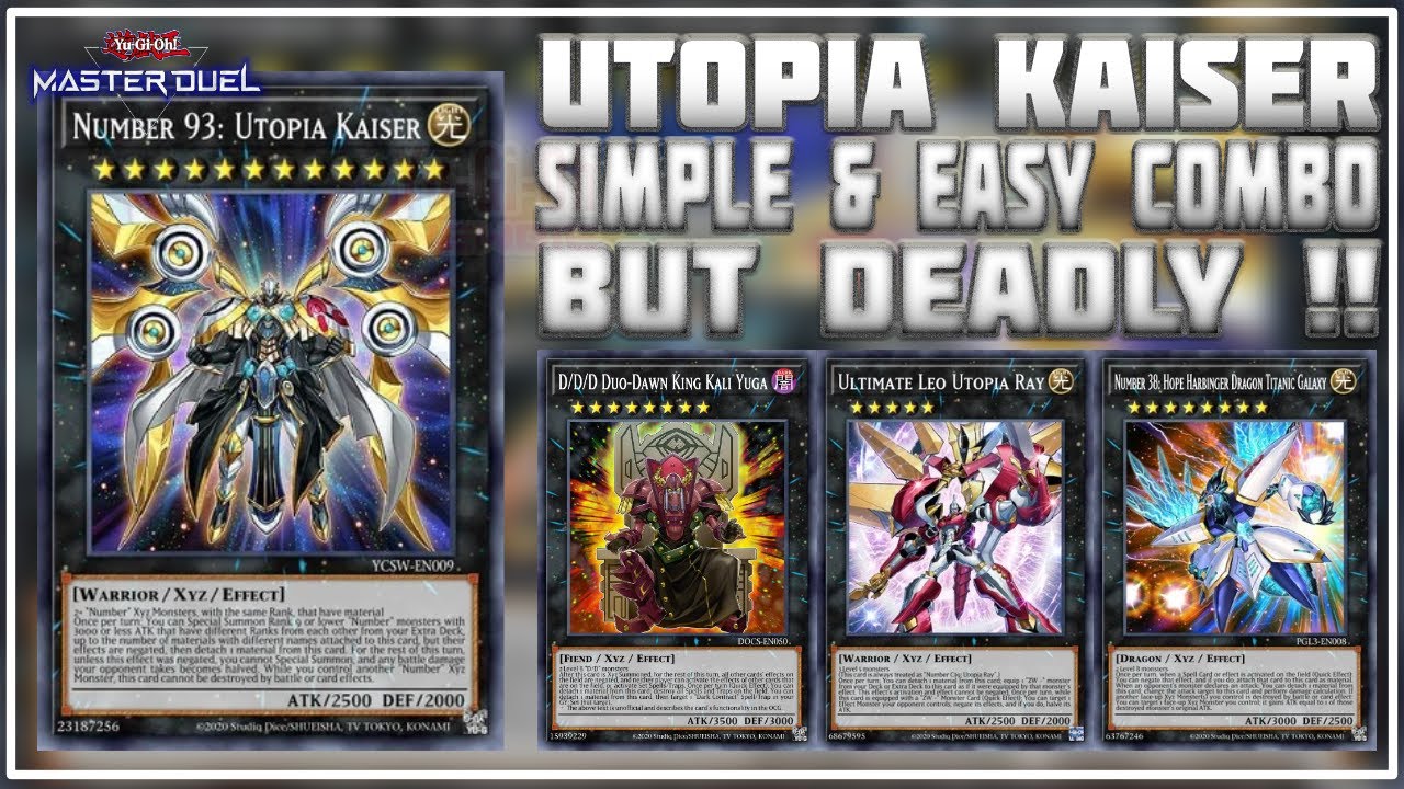 UTOPIA KAISER Simple & Easy Combo But Deadly Almost 100% WIN | Yu-Gi-Oh! Master Duel