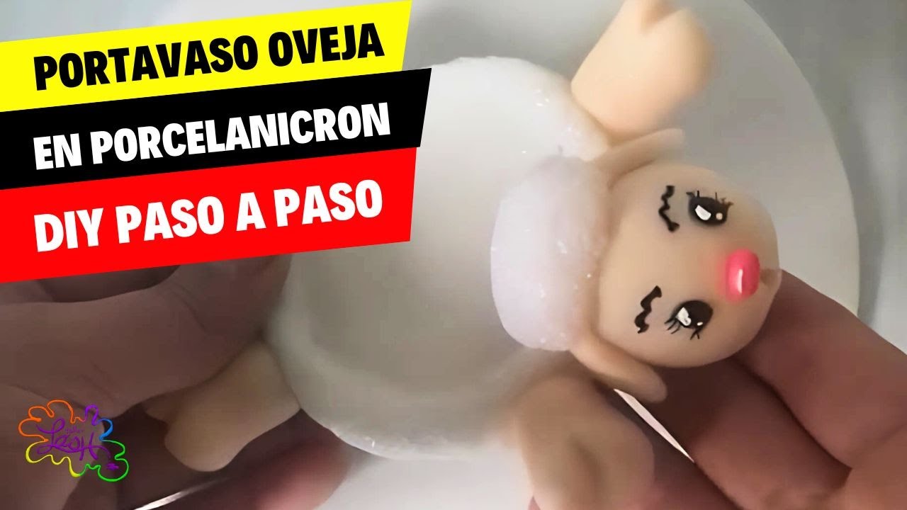 ¿Cómo Hacer un Portavaso Oveja en Porcelanicrom? ¡Fácil y Divertido!