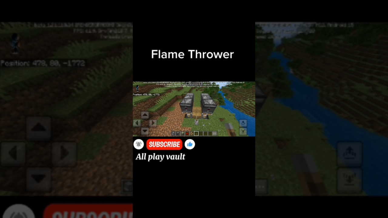 🔥 "INSANE Flamethrower Build in Minecraft 😱 | Redstone Fire Machine 