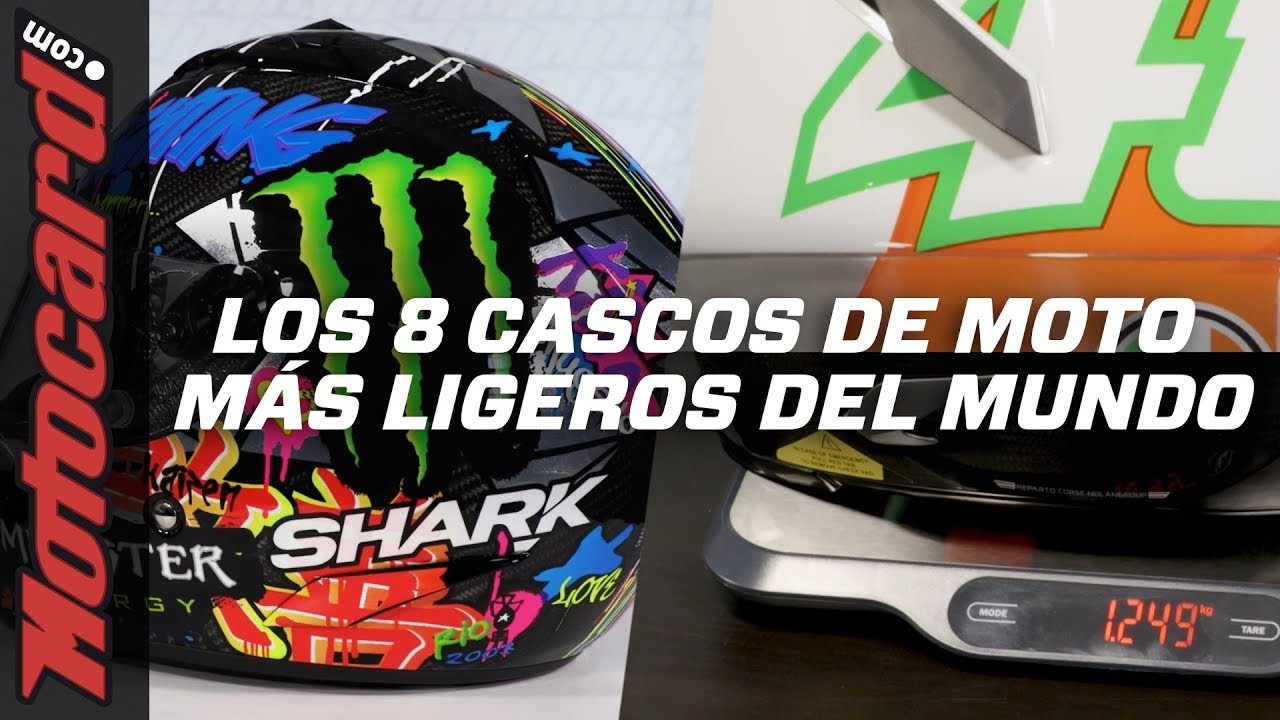 ¡Los 8 CASCOS DE MOTO MÁS LIGEROS del mercado! 🤯