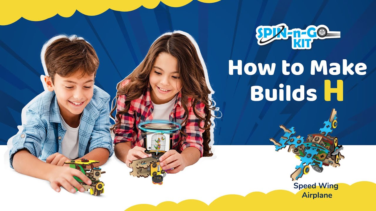 SMARTIVITY | Spin &lsquo;n' Go Kit | How to Make | Build H: Speed Wing Airplane