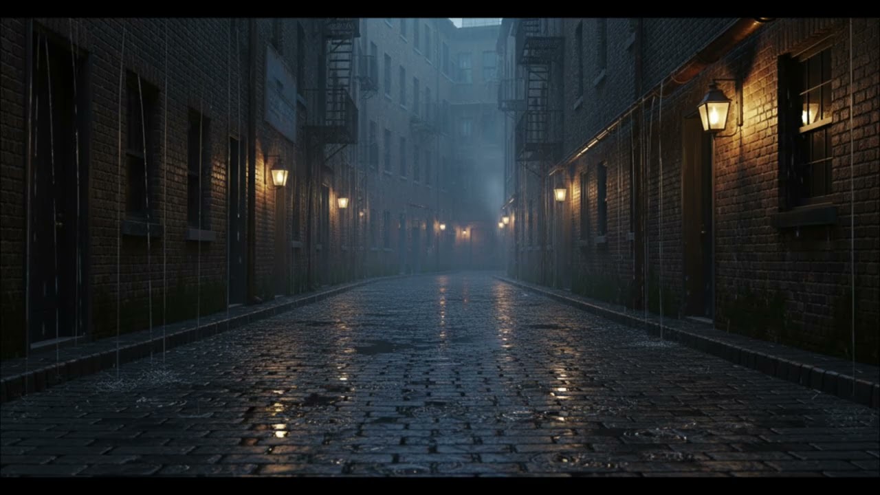 Lo-Fi Beats with Rainy Alley Ambience  Dark Urban Vibes for Focus