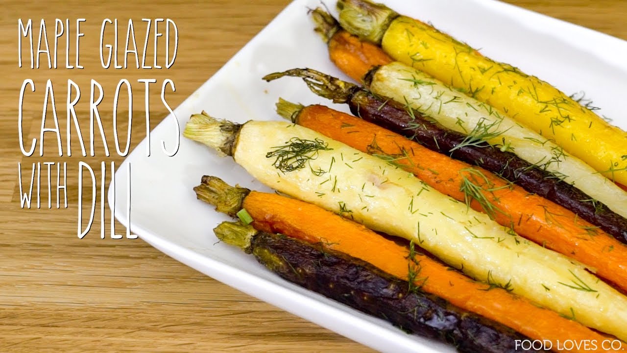 Maple Glazed Carrots with Dill