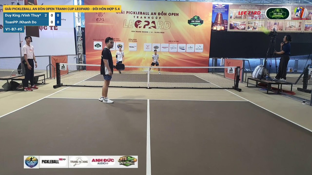 LIVE | GIẢI PICKLEBALL AN ĐỒN OPEN TRANH CUP LEOPARD - ĐÔI HỖN HỢP 5.4 | V1-B7-#5