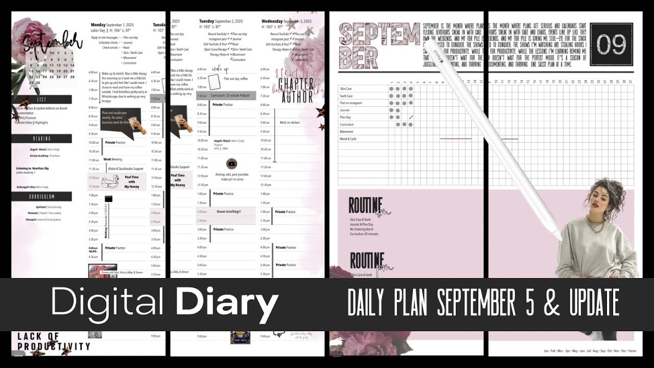 DAILY PLAN WITH ME IN NOTEFUL, UPDATE HABIT TRACKER