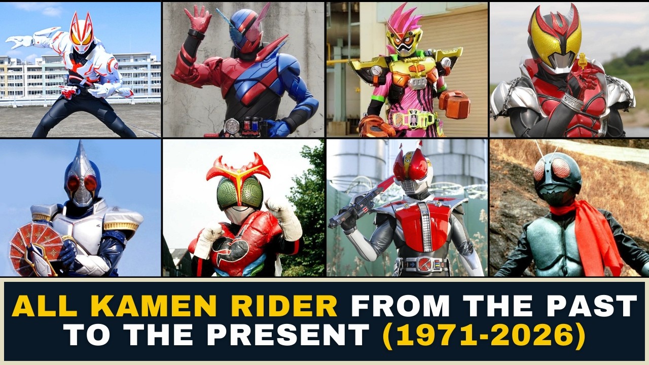 All Kamen Rider From The Past To The Present (1971-2026) #kamenrider #kamenriderzeroone