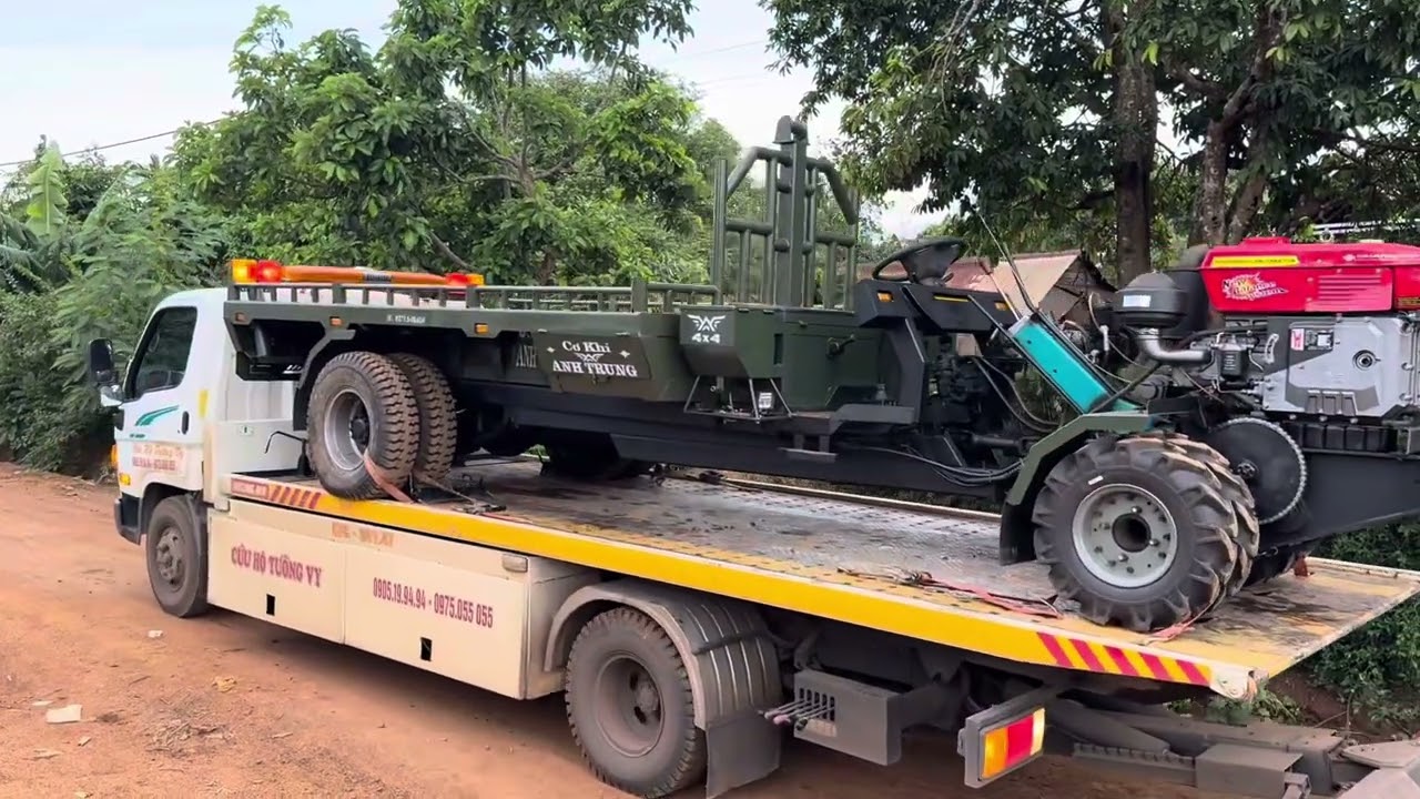 Giao xe 8 lốp về Krông ana cơ khí ANH TRUNG