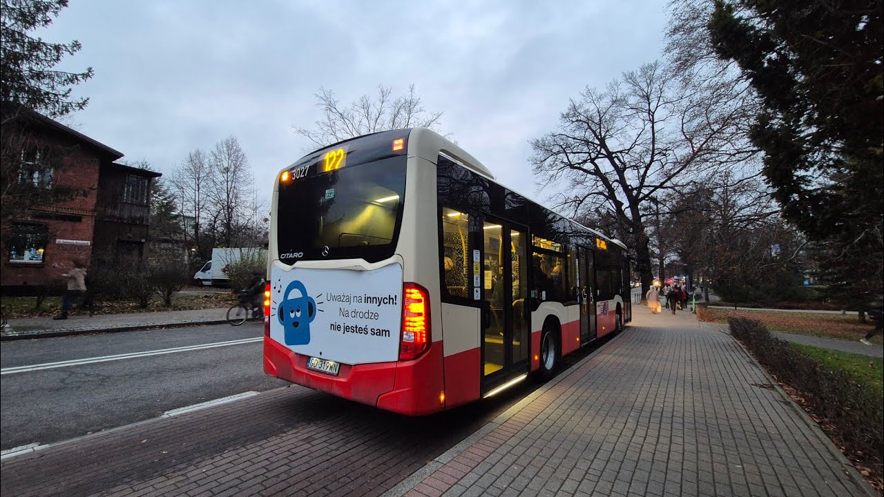 [GAiT] Mercedes-Benz O530 Citaro C2 #3027 - linia 122, kierunek Sopot Przylesie