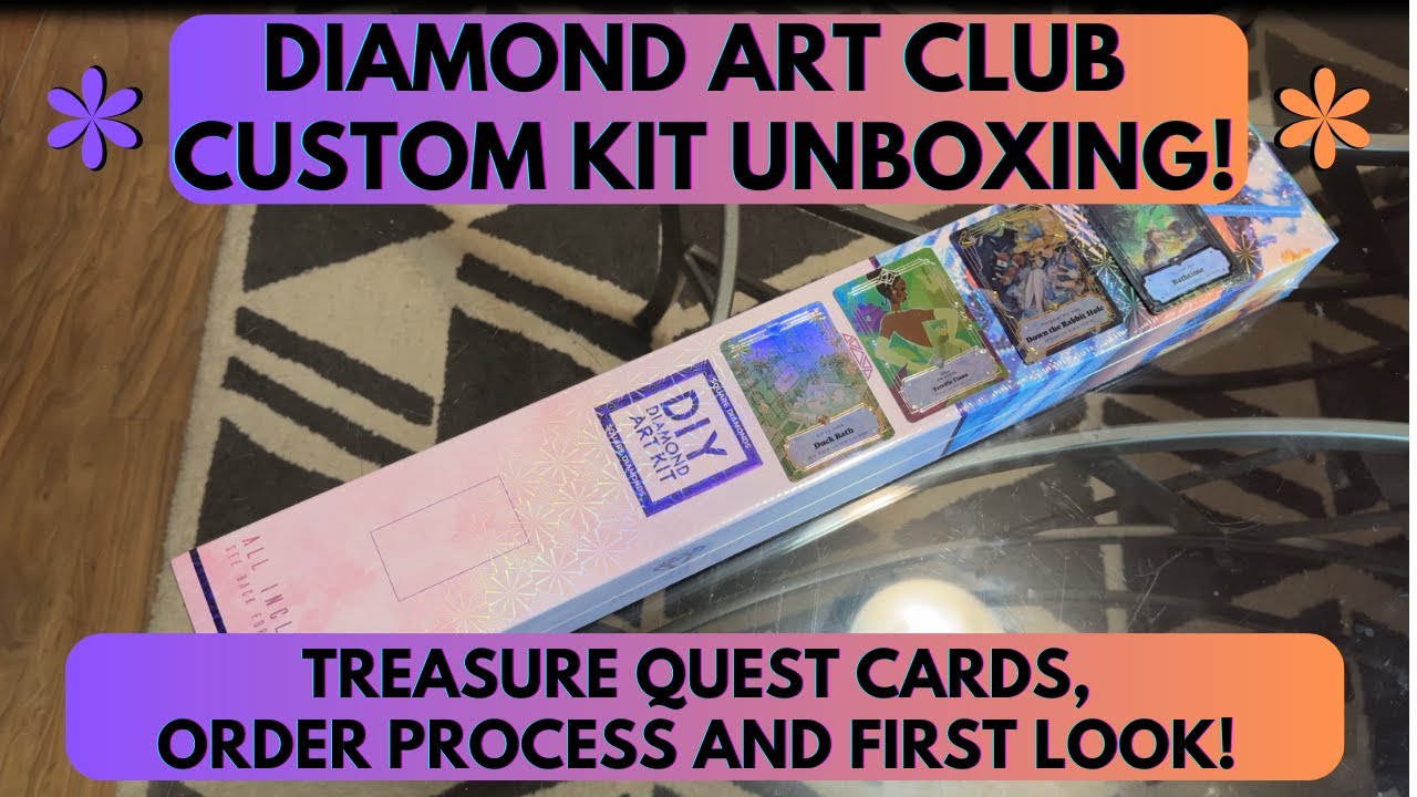 Unboxing Diamond Art Club Custom Kit! How To Get A Custom Kit, Processing Experience and Review!