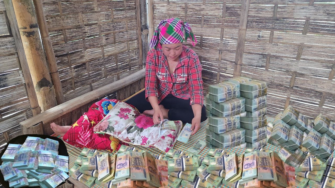 girl wandering abandoned houses found a lot of money - Lý Thị Phương