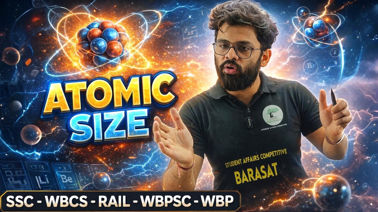 Atomic Size (Atomic Radius) Explained | Chemistry For SSC - WBCS - RAIL - WBPSC - NEET | SAC