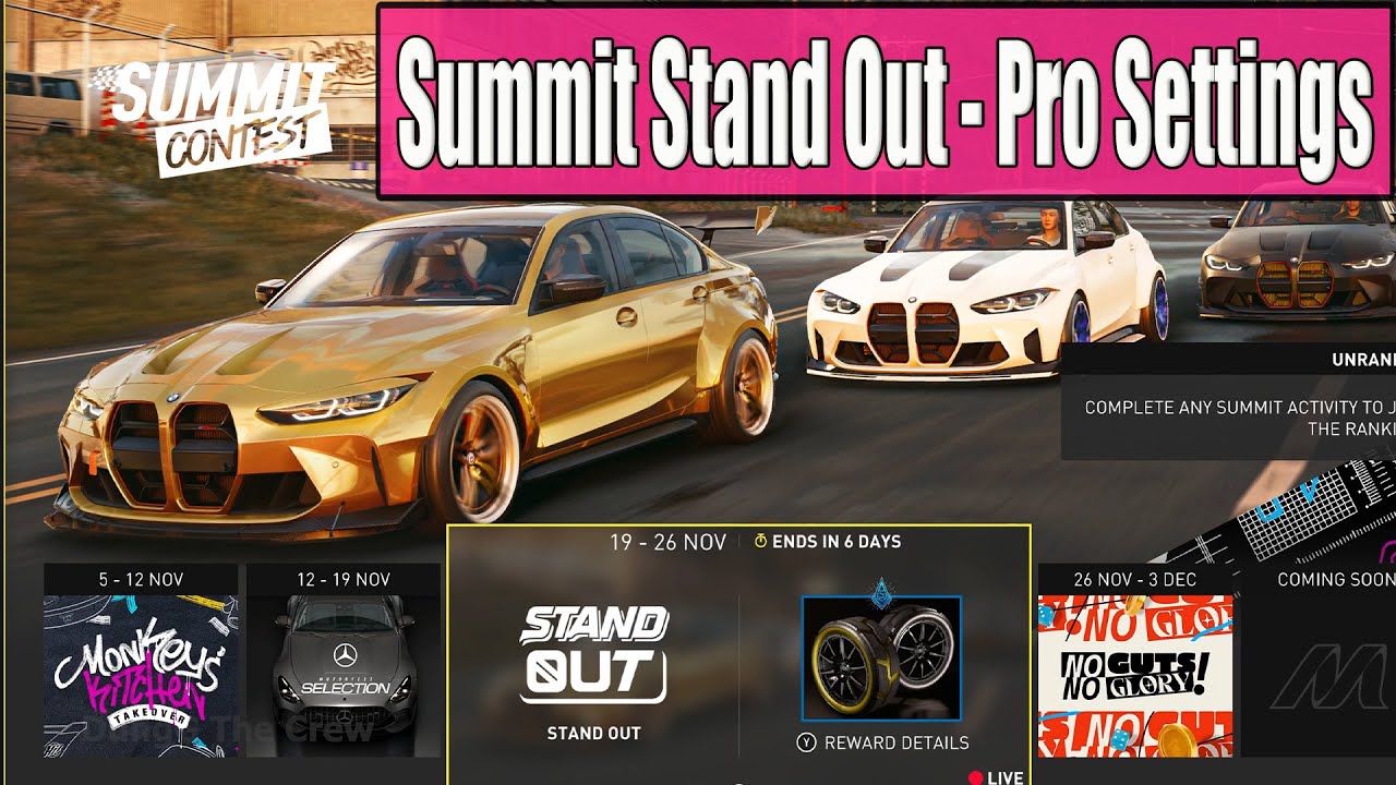 The Crew Motorfest Summit Stand Out - Pro Settings